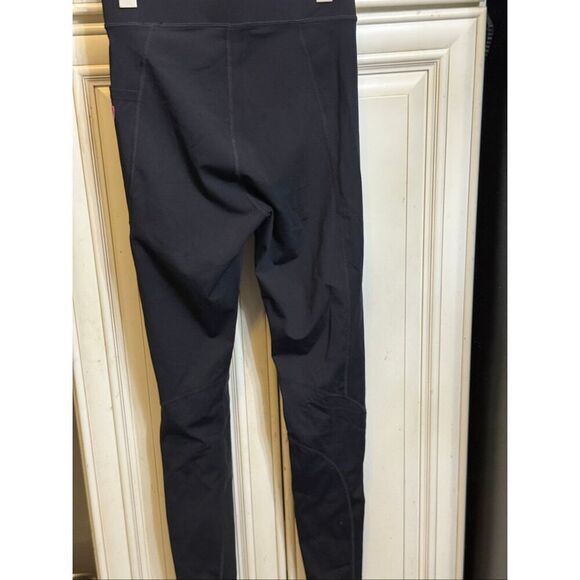 P.E. Nation Women's Daze High Rise Drawstring Workout Leggings Black Small - Picture 2 of 9